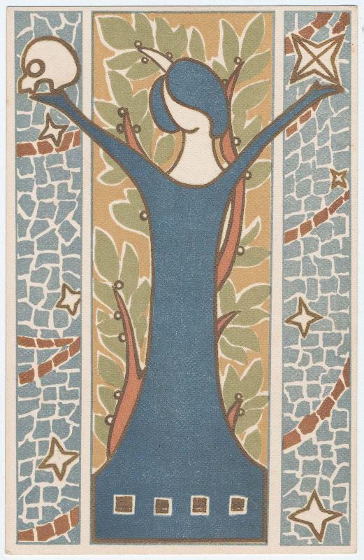 Goddess Holding a Skull in her Hand