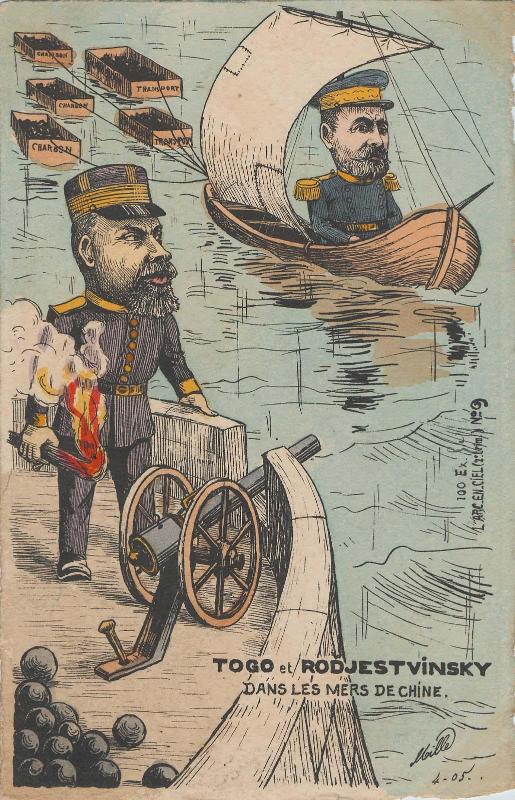 Togo et Rodjestvinsky dans Les Mers de Chine, No.9  from the series L'Arc-en-Ciel