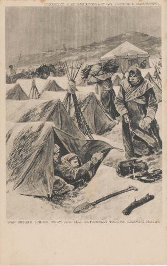 Under Snow and Earth. Russian Troops Camping from the War Series No.5224