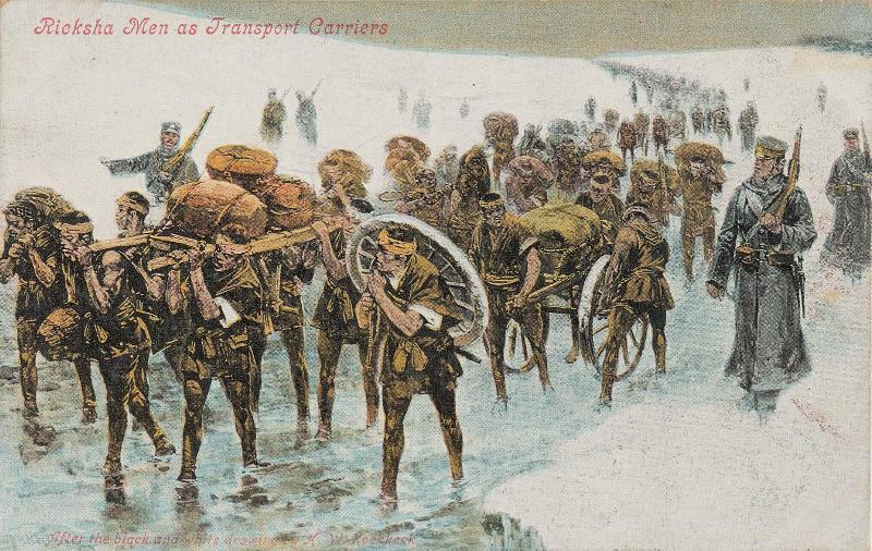 Ricksha Men as Transport Carriers from the Valentine's series