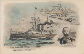 Admiral Togo and Japanese Ship 'Mikasa' from the series 778