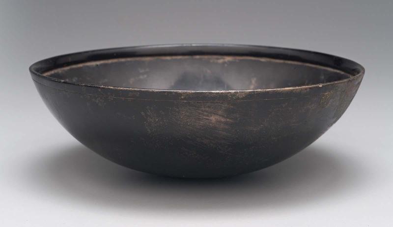 Silvered bronze bowl