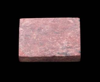 Red stone rectangular tablet
