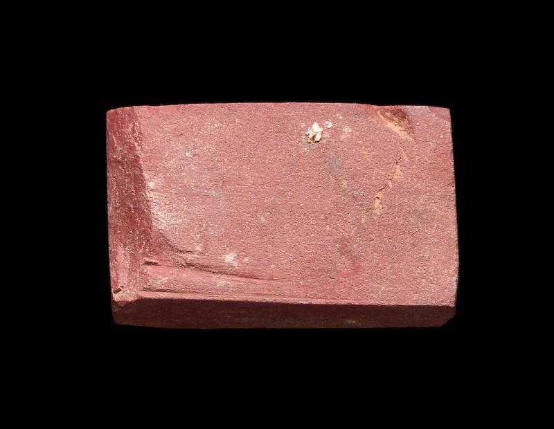 Red stone, rectangular tablet