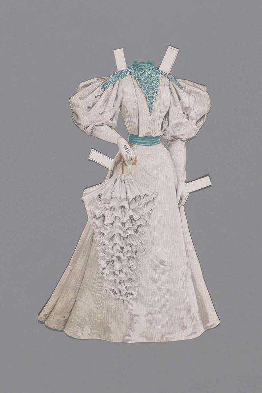 Dress for paper doll