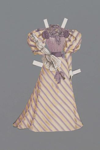 Dress for paper doll