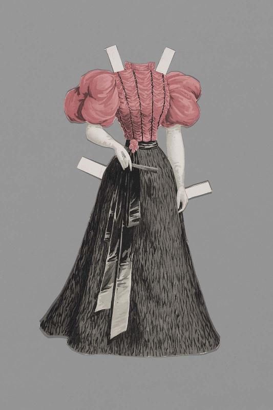 Dress for paper doll