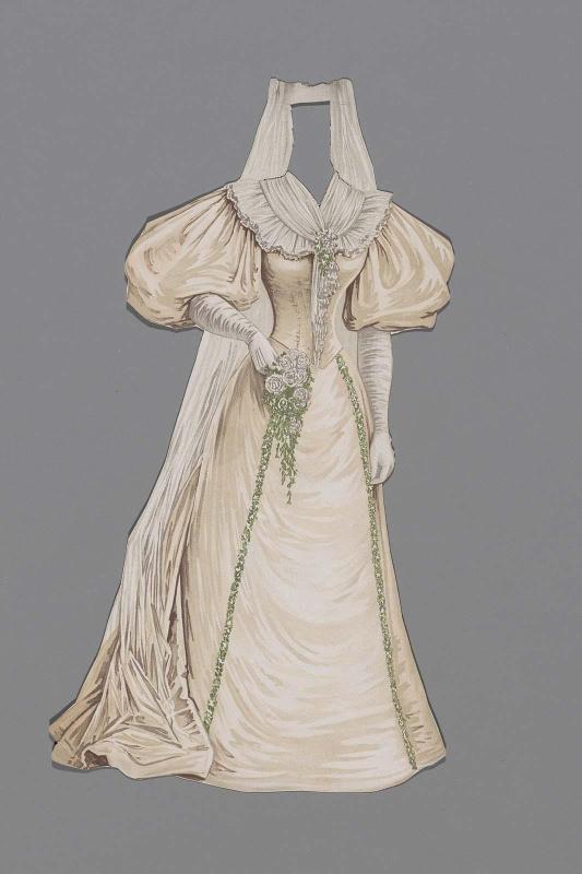 Dress for paper doll