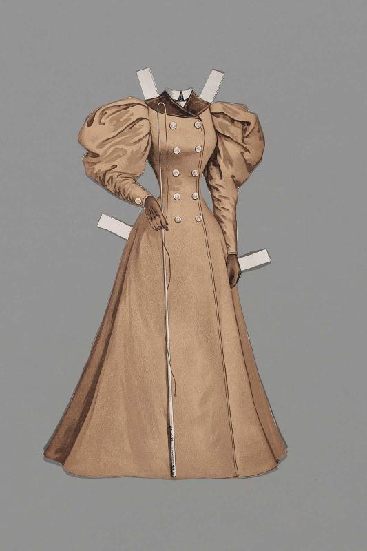 Dress for paper doll