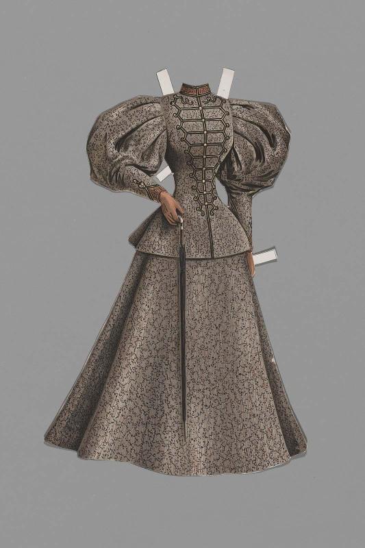 Dress for paper doll