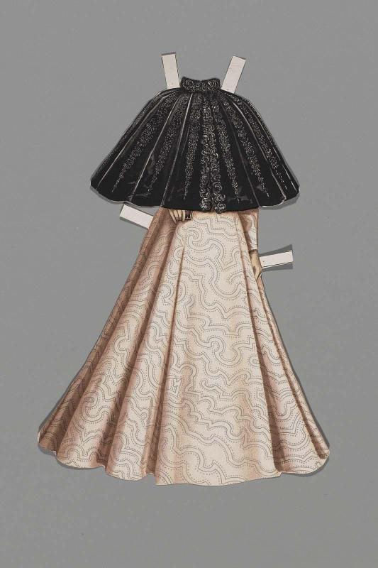 Dress for paper doll