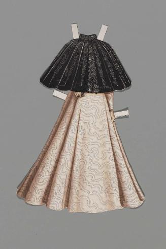 Dress for paper doll