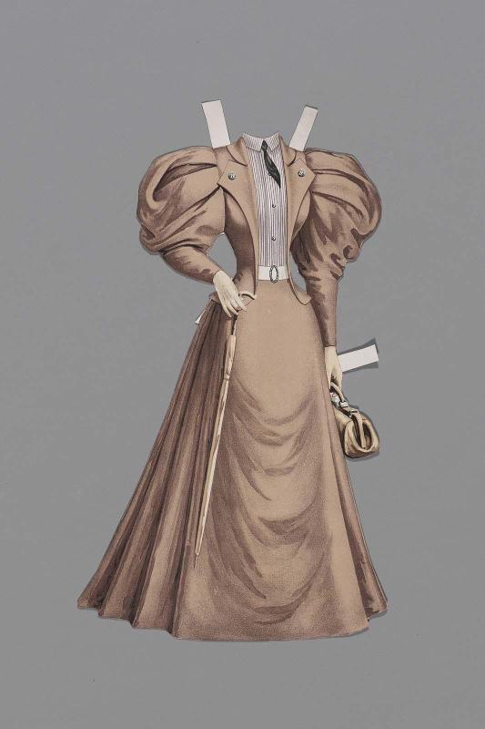 Dress for paper doll