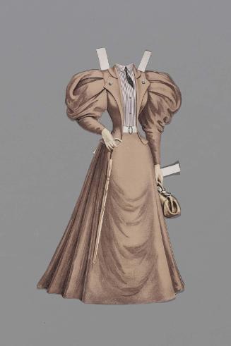 Dress for paper doll