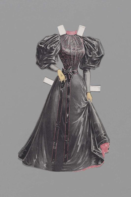 Dress for paper doll