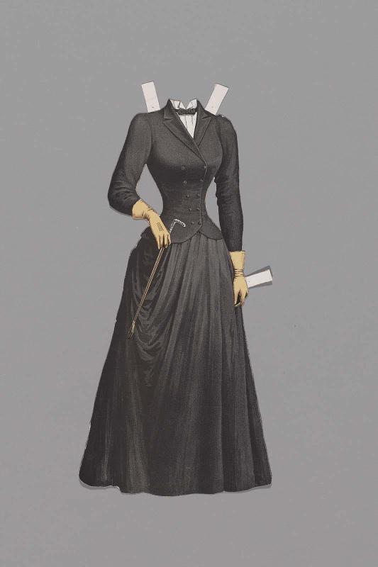 Dress for paper doll