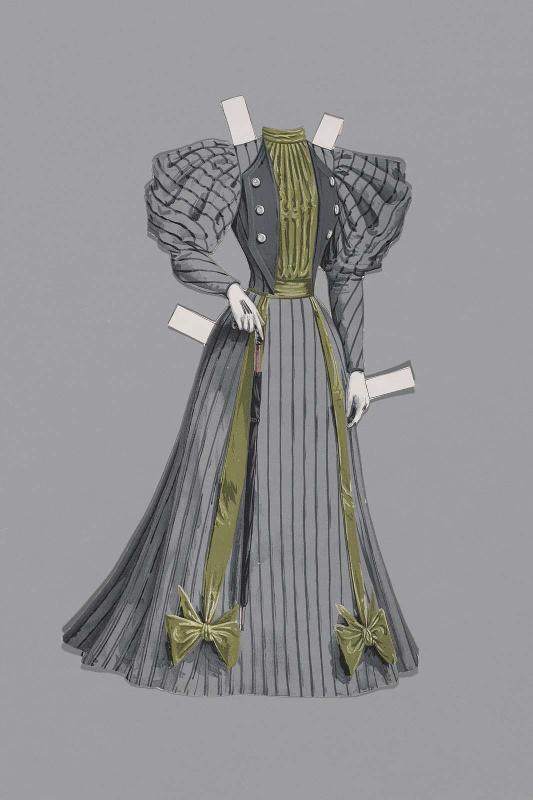 Dress for paper doll