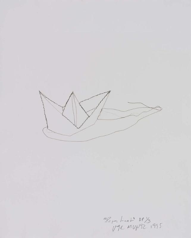 Paper Boat from the series Drawing-Wire