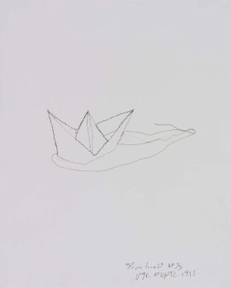 Paper Boat from the series Drawing-Wire