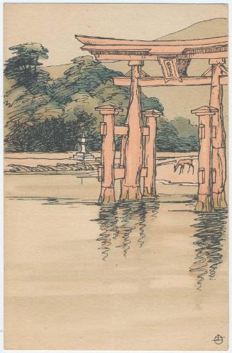 Torii at Itsukushima Shrine