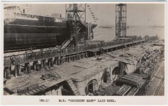 M.S. Chichibu Maru Laid Keel, No.1 from the series Building Process of Chichibu Maru