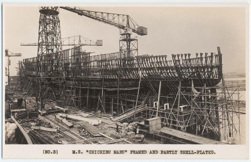 M.S. Chichibu Maru Framed and Partly Shell-plated, No.3 from the series Building Process of Chichibu Maru