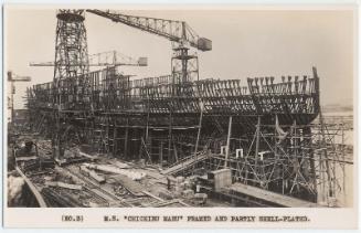M.S. Chichibu Maru Framed and Partly Shell-plated, No.3 from the series Building Process of Chichibu Maru