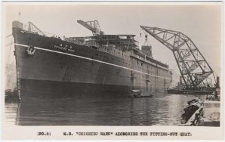 M.S. Chichibu Maru Alongside the Fitting-out Completed, No. 5 from the series Building Process of Chichibu Maru