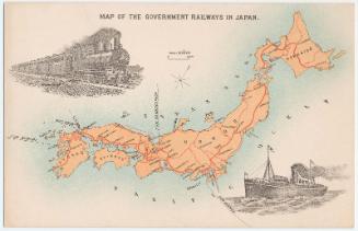Map of the Govenment Railways in Japan