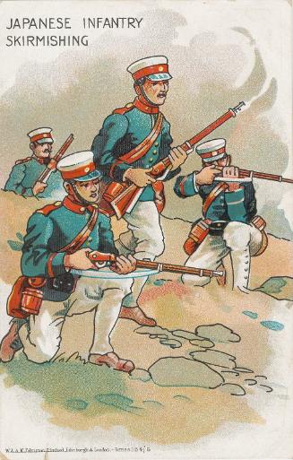 Japanese Infantry Skirmishing, No.6 from the Series 154
