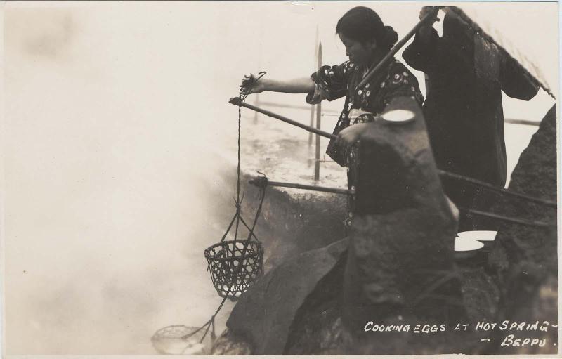 Cooking Eggs at Hot Spring- Beppu