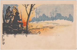 Soldiers with Campfire