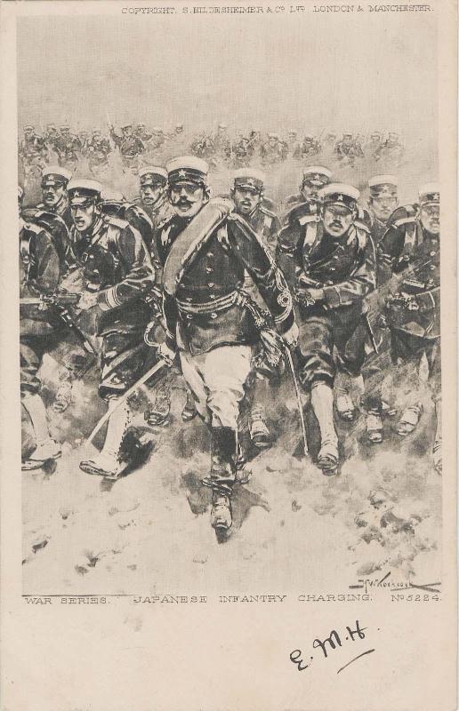 Japanese Infantry Charging from the War Series No.5224