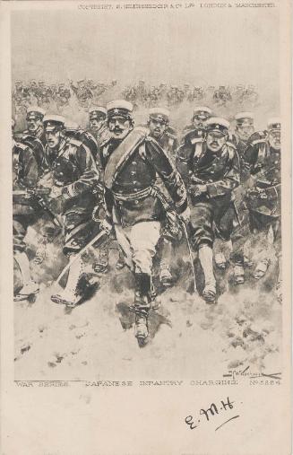 Japanese Infantry Charging from the War Series No.5224