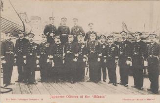 Japanese Officers of the 'Mikasa' No. 12 from the series The Swift Collotype Company