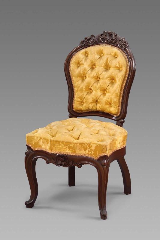 Side chair (from a rococo revival parlor set)