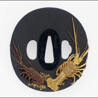 Tsuba with design of crayfish