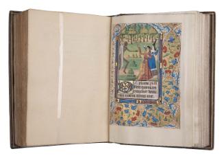 Folio 131r, Death attacking a man and a woman (Office of the Dead)