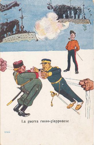 Japanese and Russian Soldier Toys (from an unidentified series)