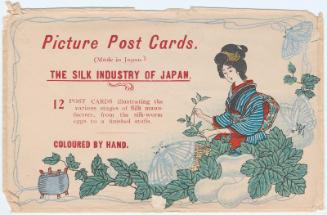 Envelope for the series Silk Industry of Japan, 12 Post Cards