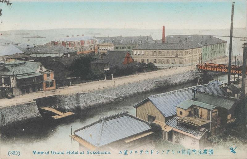 (332) View of Grand Hotel at Yokohama (from an unidentified series)