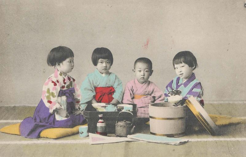 Four Children at Dinner