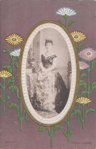 Empress Haruko with Chrysanthemum Motifs