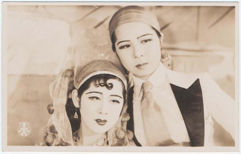 Two Actresses (from an unidentified series) of Takarazuka Women's Theater