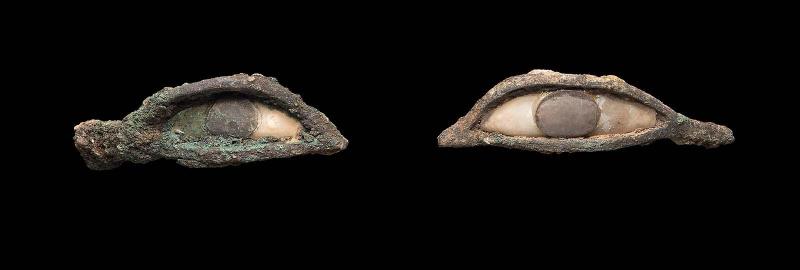 Eye inlays from a coffin