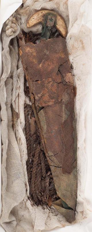 Dagger blade, pommel and sheath