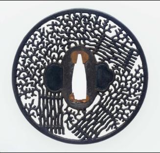 Tsuba with design of bundles of faggots
