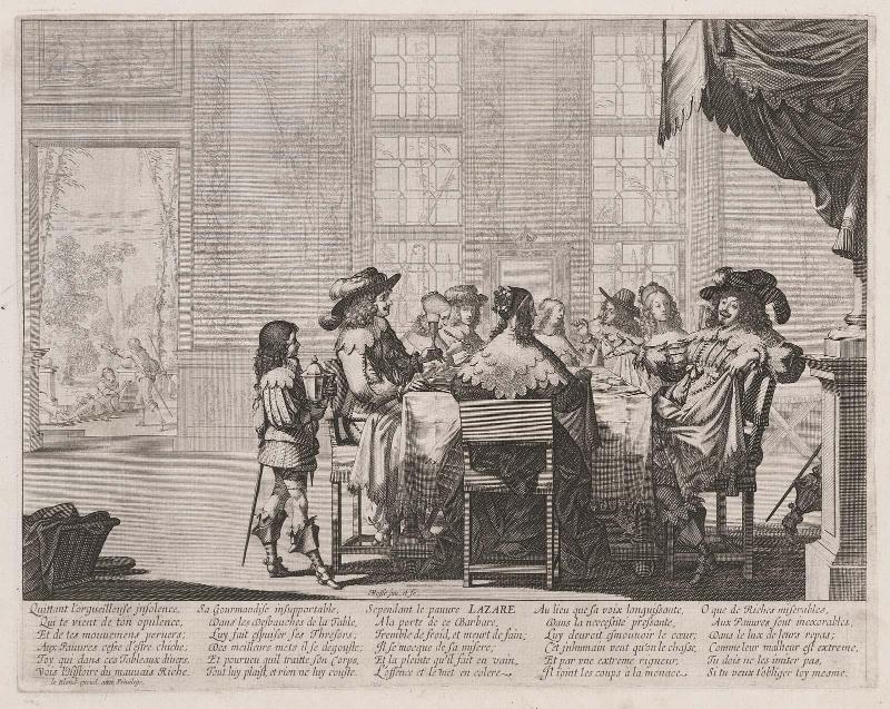 The Rich Man at His Table (The Parable of the Rich Man and Lazarus, Plate 1)