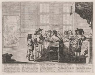 The Rich Man at His Table (The Parable of the Rich Man and Lazarus, Plate 1)