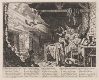 Lazarus on His Deathbed (The Parable of the Rich Man and Lazarus, Plate 3)